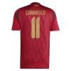 Maillot de Supporter Belgique Carrasco 11 Domicile Euro 2024 Pour Homme